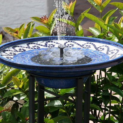 Solar-Powered Water Fountain.